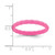 Silicone Fuchsia 3 mm Braided Wedding Band - View 4