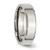 Chisel Stainless Steel Polished 6 mm Beveled Edge Wedding Band, Flat - View 4