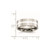 Chisel Stainless Steel with Sterling Silver Inlay Polished 8 mm Flat Wedding Band - View 6