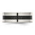 Chisel Stainless Steel Polished with Black Carbon Fiber Inlay 8 mm Flat Wedding Band - View 3
