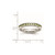 Chisel Stainless Steel Polished 4 mm August Light Green Cubic Zirconia Ring - View 6