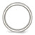 Chisel Stainless Steel Polished 4 mm March Light Blue Cubic Zirconia Ring - View 2