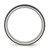 Chisel Stainless Steel Polished Black Ion-Plated 6 mm Grooved Wedding Band, Half Round - View 2