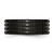 Chisel Stainless Steel Brushed Black Ion-Plated 8 mm Grooved Wedding Band, 8 mm Wide, Rounded - View 3