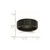 Chisel Stainless Steel Brushed Black Ion-Plated 8 mm Grooved Wedding Band, 8 mm Wide, Rounded - View 6