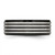 Chisel Stainless Steel Brushed and Polished Black Ion-Plated Striped 8 mm Wedding Band, Flat - View 3