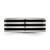 Stainless Steel 8 mm Black Ion-Plated Striped Polished Wedding Band - View 3
