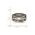 Stainless Steel 8 mm Black Ion-Plated Striped Polished Wedding Band - View 6