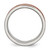 Stainless Steel 8 mm Brown Ion-Plated Polished with Brushed Center Wedding Band - View 2