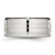 Stainless Steel Polished and Textured 10 mm Band Ring - View 3