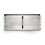 Stainless Steel Polished and Textured 10 mm Band Ring - View 4