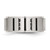 Chisel Stainless Steel Brushed Center Black Ion-Plated 0.15ct Diamond 9 mm Wedding Band - View 4