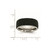 Chisel Stainless Steel Polished with Black Crystal 9 mm Band Ring - View 6