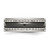 Stainless Steel with Sawtooth Accent & Black Ceramic Center Wedding Band, 8 mm - View 3