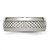 Chisel Stainless Steel Polished with Grey Carbon Fiber Inlay 8 mm Wedding Band - View 3