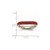 Stainless Steel 4 mm Polished Red Crystal Ring - View 5