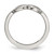 Chisel Stainless Steel Polished Infinity Symbol with Cubic Zirconia Ring, 6 mm - View 2