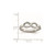 Chisel Stainless Steel Polished Infinity Symbol with Cubic Zirconia Ring, 6 mm - View 6