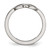 Stainless Steel Polished Infinity Symbol Ring, 4 mm - View 2