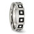 Stainless Steel Enameled Flat 6 mm Polished Wedding Band - View 4
