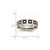 Stainless Steel Enameled Flat 6 mm Polished Wedding Band - View 6