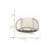 Chisel Stainless Steel Brushed and Polished with 14K Gold Stripe Signet Ring, 11 mm - View 7