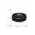 Chisel Stainless Steel Polished Black Ion-Plated 8 mm Wedding Band, Domed - View 6