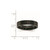 Chisel Stainless Steel Brushed Black Ion-Plated 5 mm Flat Wedding Band - View 6