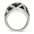 Stainless Steel Polished and Enameled Ring - View 2