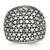 Stainless Steel Polished and Antiqued Ring - SR340 - View 4