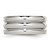 Stainless Steel Polished 10 mm Grooved Band Ring - View 3