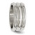 Stainless Steel Polished 10 mm Grooved Band Ring - View 5