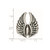 Stainless Steel Polished and Antiqued Wings Ring - View 6