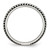 Stainless Steel Polished and Antiqued 5 mm Wedding Band - View 2