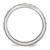 Stainless Steel Polished with Crystal 4.5 mm Wedding Band - View 2