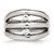 Chisel Stainless Steel Polished Cubic Zirconia Ring - SR368 - View 4