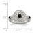 Stainless Steel Polished and Textured Black Onyx Ring - View 6