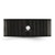 Chisel Stainless Steel Brushed and Polished Black Ion-Plated with Cubic Zirconia 9 mm Flat Wedding Band - View 4