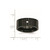 Chisel Stainless Steel Brushed and Polished Black Ion-Plated with Cubic Zirconia 9 mm Flat Wedding Band - View 7