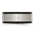 Chisel Stainless Steel Brushed and Polished Black Ion-Plated with Black Cubic Zirconia 9 mm Wedding Band - View 3