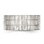 Chisel Stainless Steel Brushed and Polished with Black Cubic Zirconia 10 mm Flat Wedding Band - View 3