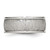 Chisel Stainless Steel Polished and Textured 9 mm Rounded Edge Wedding Band - View 3