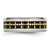 Stainless Steel Polished Yellow Ion-Plated with Carbon Fiber Inlay Cross 8 mm Wedding Band - View 3