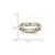 Stainless Steel Polished Yellow Ion-Plated.025pt. 0.025ct Diamond 4 mm Wedding Band - View 7