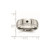 Chisel Stainless Steel Polished Brushed Center Black 0.05ct Diamond 8 mm Wedding Band - View 7