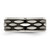 Stainless Steel Polished Black Ion-Plated 8 mm Grooved Wedding Band - SR420 - View 3