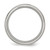 Chisel Stainless Steel Brushed and Polished with Cubic Zirconia 8 mm Beveled Edge Wedding Band - View 2