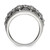 Stainless Steel Antiqued and Polished Marcasite Ring - View 2