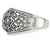 Stainless Steel Antiqued and Polished Marcasite Ring - View 4