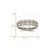 Stainless Steel with Sterling Silver Braid Inlay Brushed/Polished 6 mm Wedding Band - SR465 - View 6